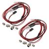 GTIWUNG RC Car RC LED Headlight and Taillight Set for RC Model Cars and Comfortable and Easy To Low Power RC Car LED RC Car Set of 2 White 5mm LEDs