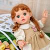 Кловерэй 45 см Милая кукла-реборн с косичками, сменяемая кукла в деревенском ретро-стиле, виниловая кукла, подарок на день рождения, одежда 18 дюймов, игрушка,