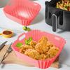 Silicone Air Fryer Liners Reusable Square Airfryer Liners for 4-6 QT Food-Grade Baking Pan Liner Air Fryer Accessories