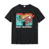 Mademark X MTV - MTV Catch A Wave MTV Surfer Logo Ретро-графическая футболка Распродажа Мужская футболка Футболка Group Футболка из хлопка Повседневная