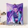 Custom Name Hunter X Hunter Flannel Blanket Throw Blanket Soft Warm Sofa Bed home Decor Unique Gift