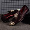 Модные новые однофутовые персонализированные, изготовленные на заказ деловые дышащие туфли-бобы с бахромой и матовые британские повседневные свадебные кожаные туфли A25