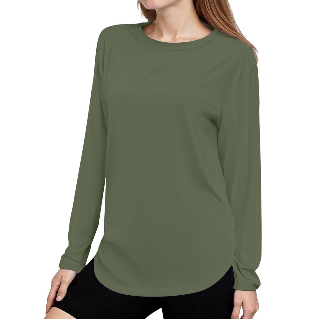 Женская рубашка Sunblock Ice Silk с длинным рукавом Upf 50+, легкая быстросохнущая футболка для походов