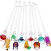 10pcs Acrylic Drink Mixer Stirring Drink Mixer Sticks for Cocktail Juice Drink Mixer Bar Bar Coffee Shop