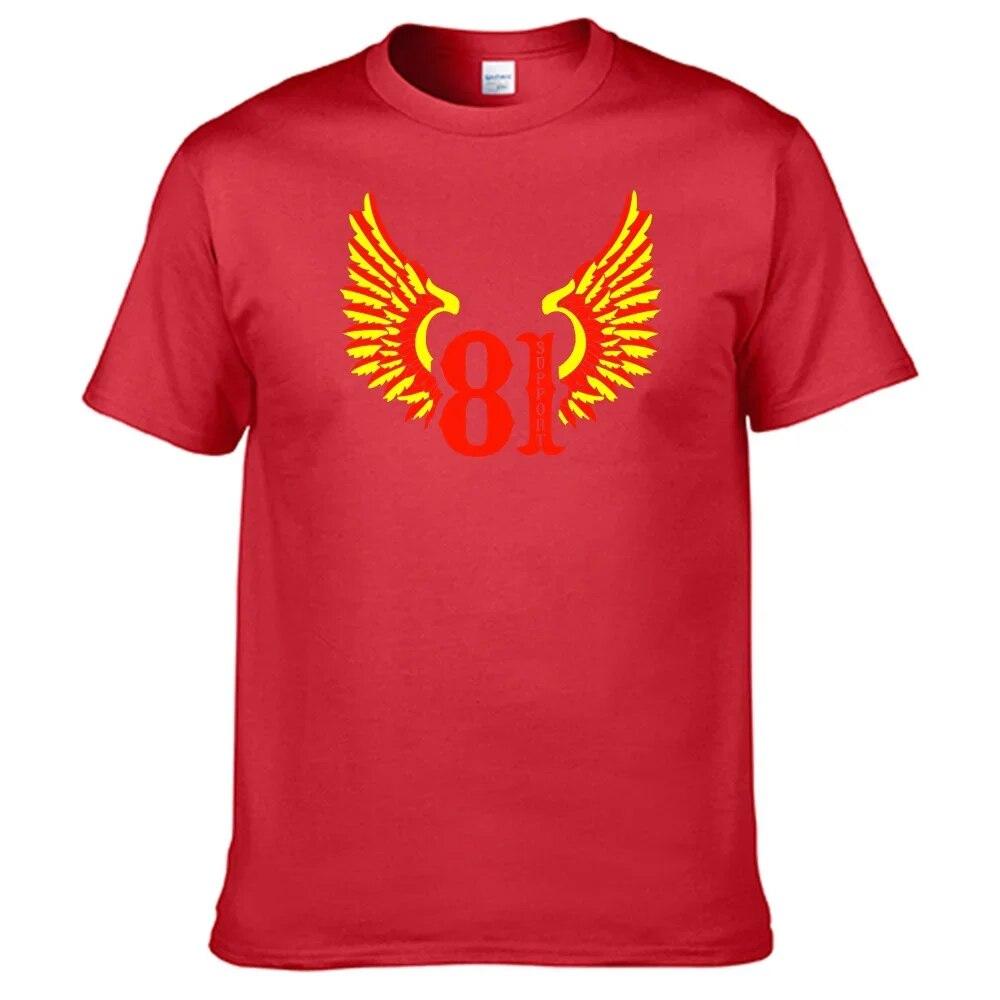 Футболка Support 81 Hells Angels, унисекс, 100% хлопок, топ продаж, рубашка N12