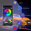 Комплект светодиодной ленты RGB USB для салона автомобиля длиной 5 м с синхронизированным темпом по оптоволокну для дверей, консолей и управляемым через приложение