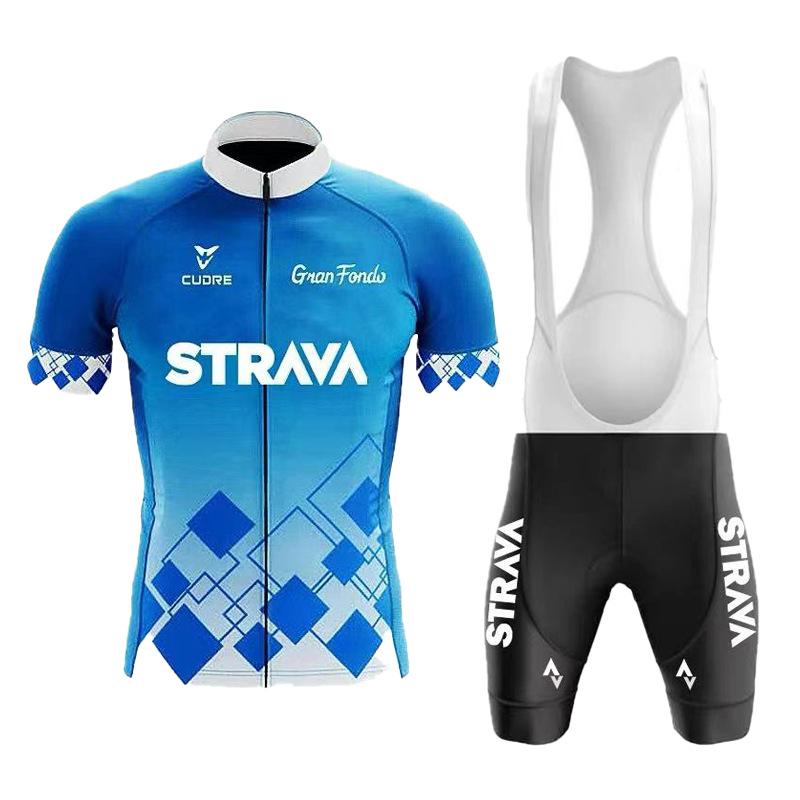 Cycling Suit Quick-drying Short-sleeved Men's and Women's Quick-drying Tops Road Mountain Bike Set  Summer Breathable Cycling Suit Set
