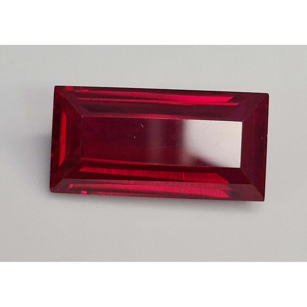 11-13 Ct Natural Red Ruby Mozambique Baguette Cut Beautiful Certified Gemstone
