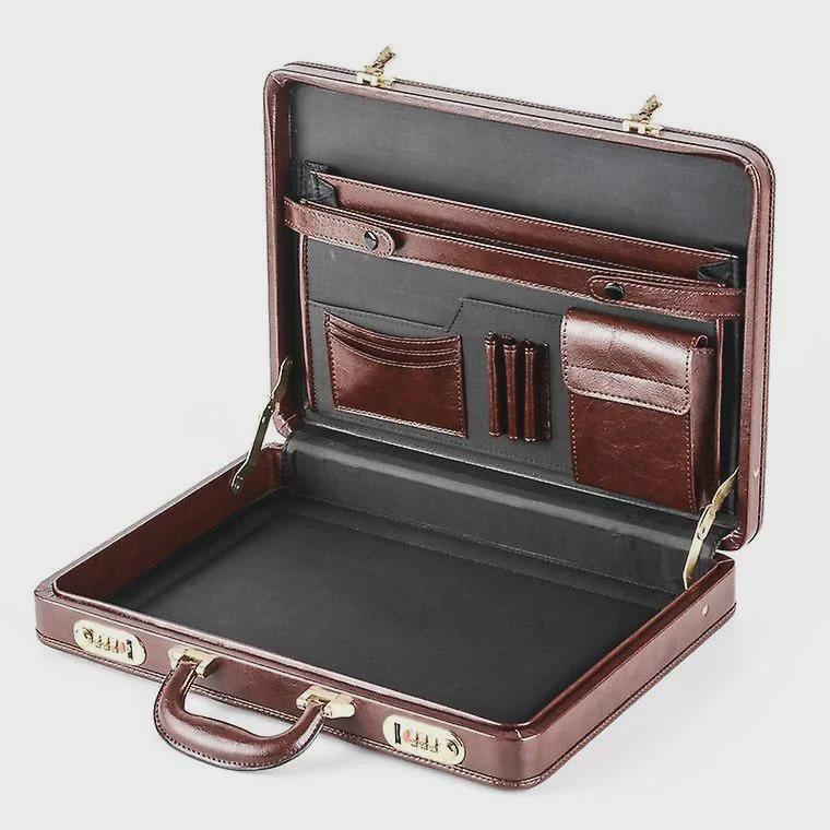 «Мужской ретро-портфель из искусственной кожи Cross-Border Business»