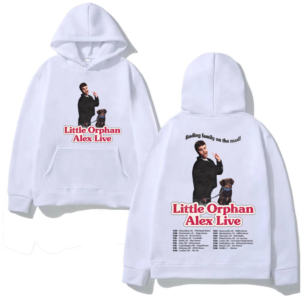 Alex Warren-2026 European Arena Tour Hoodie Casual High Quality Cartoon Print Sweatshirt with Hooded Fleece Comfortable Hoody