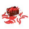 Moc Food Building Blocks Parts Fruit Frish Dish Drumstick Sausage Bone DIY Bricks Bulk Set Compatible with City View Toys Weigh