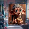 1 Warner Bros. Шторка для душа с принтом Гарри Поттера, Занавеска для ванной для уединения, Занавеска-перегородка для дома с крючками, Машинная стирка