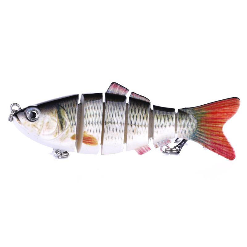 10cm/18g Fishing Lures 12 Colors Multi Segments Jointed Bionic Fake Bait Sinking Wobblers Fishing