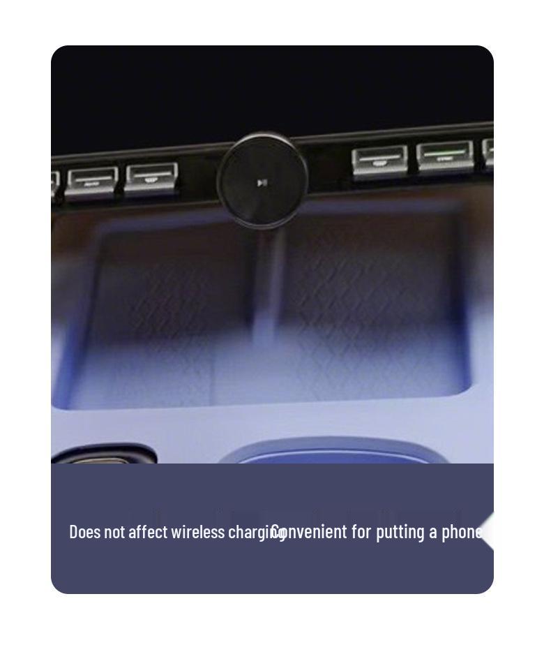 Xiaomi SU7 Silicone Car Console Wireless Charging Anti-Slip Cup Holder Pad