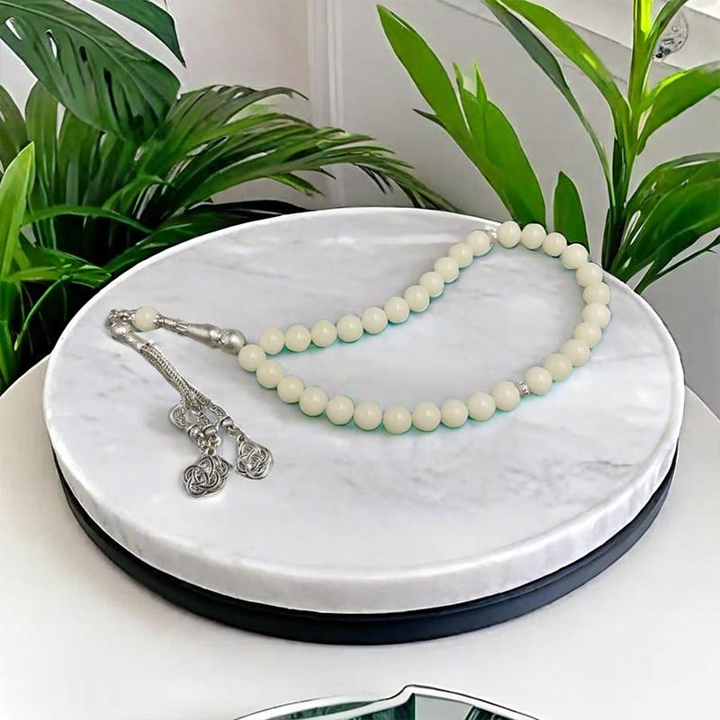 10 мм ручная работа 33 бусины исламские молитвенные четки мусульманская молитва ручная нить кисточка кулон мусульманский тасбих 30 см