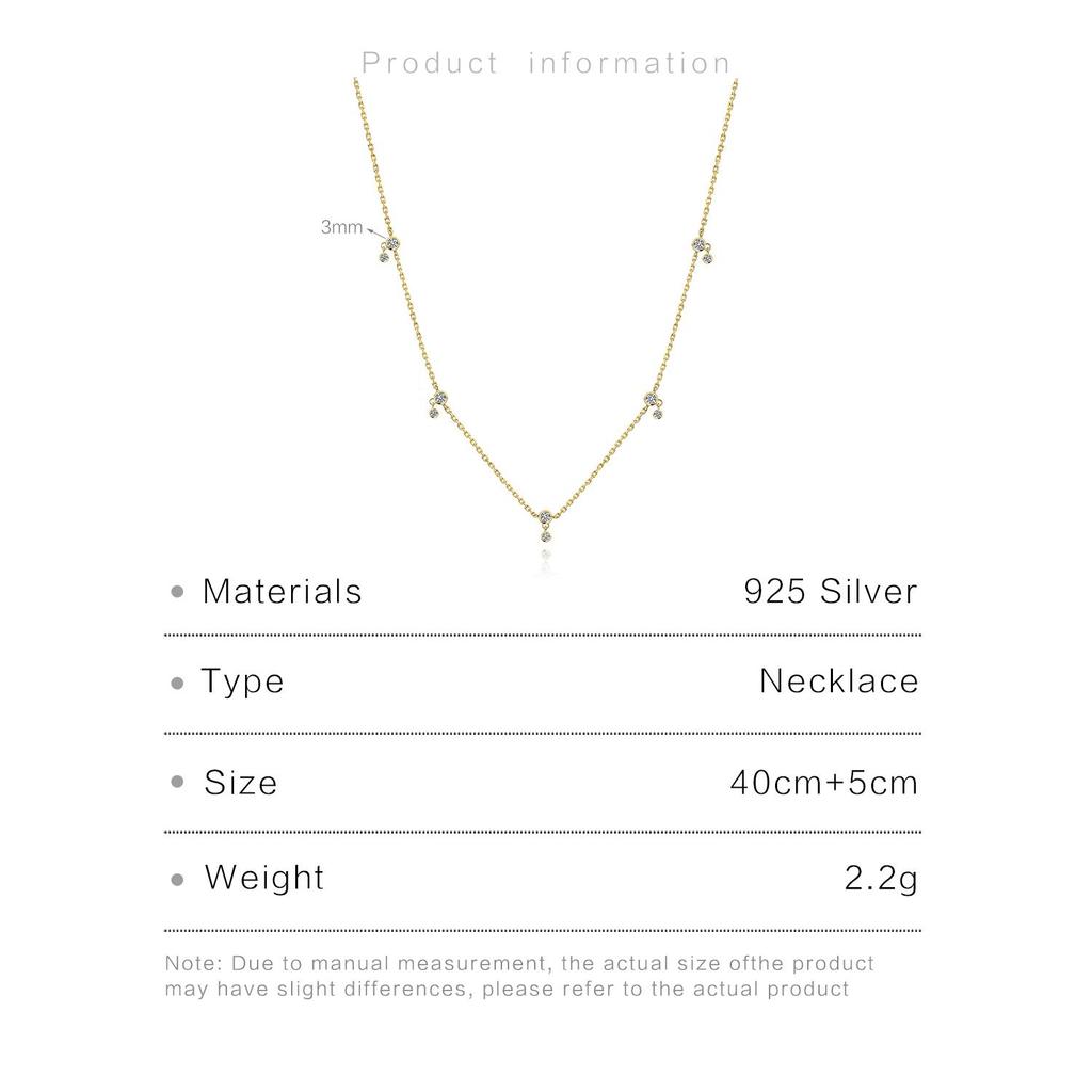 ANDYWEN 925 Sterling Silver Gold Zircon Charm CZ Choker Long Chain Necklace 2023 Women Classic Wedding Fine Jewelry Gift