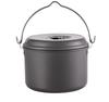 CAMPING MOON Aluminum Hanging Pot, Medium, for Cooking, Potato Stew, and Camping, 4.0L, MC230