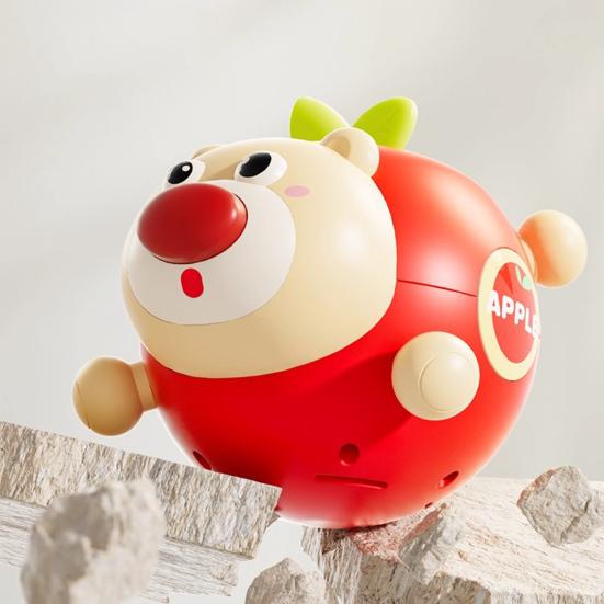 Yousheng Baby Tumbler Toy with Bell Animal Shaped Roly-Poly Teether Early Learning Sensory Toy for 6+ Months Infants