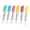 6 Pcs 0.5ml Skin Tattoo Marker Neon Green Orange Rose Red Sky Blue Yellow Pink Temporary Paint Pen for Face Body Art