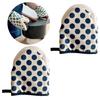 Protective Kitchen Oven Gloves with Dots Charm, Heat and Slip Resistant Oven Mitts for Cooking and Bakings