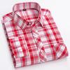 New In Shirt 100%cotton Long-sleeve Shirts for Men Thin Slim Fit Formal Plain Shirt Plaid Designer Tops Office Elegants Clothes