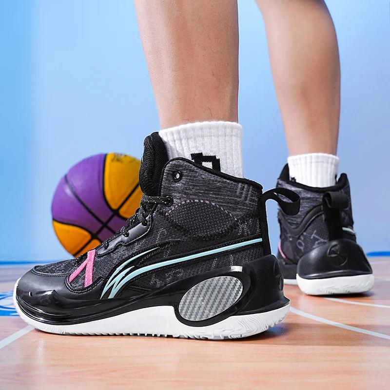 Модные мужские баскетбольные кроссовки, нескользящие, студенческие, оригинальные, мужские, спортивные, для улицы, дышащие кроссовки, тренировочные кроссовки для поля