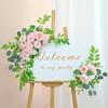 Artificial Flowers Rose Wall Hanging Wall Decoration Garland Simple Christmas Wedding Birthday Party Home Party Decoration