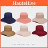 Brim Wide Reversible Sun Hat With Solid Color Design For Summer Casual Use