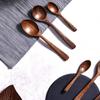 Экологичные кухонные инструменты с длинной ручкой Столовые приборы Десертная посуда Чайная ложка Суповые ложки Кофейная ложка Деревянная ложка