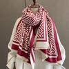 Winter New 2023 Cashmere Fashion Warm Scarf, Student Couple Air Conditioned Shawl