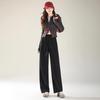 Women's Urban Wool Blend Fleece-Lined Wide-Leg Trousers: Autumn 2025 Bestseller for Comfortable Casual Commutes