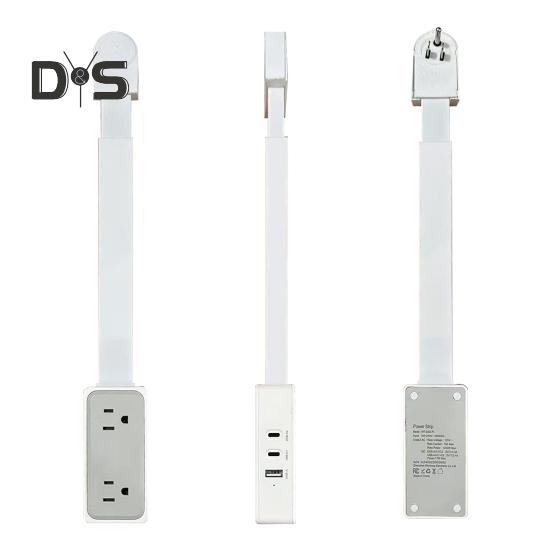 Расширитель розеток с портами USB-A и USB-C1, розетки переменного тока, удлинитель электрических розеток для зарядки нескольких устройств
