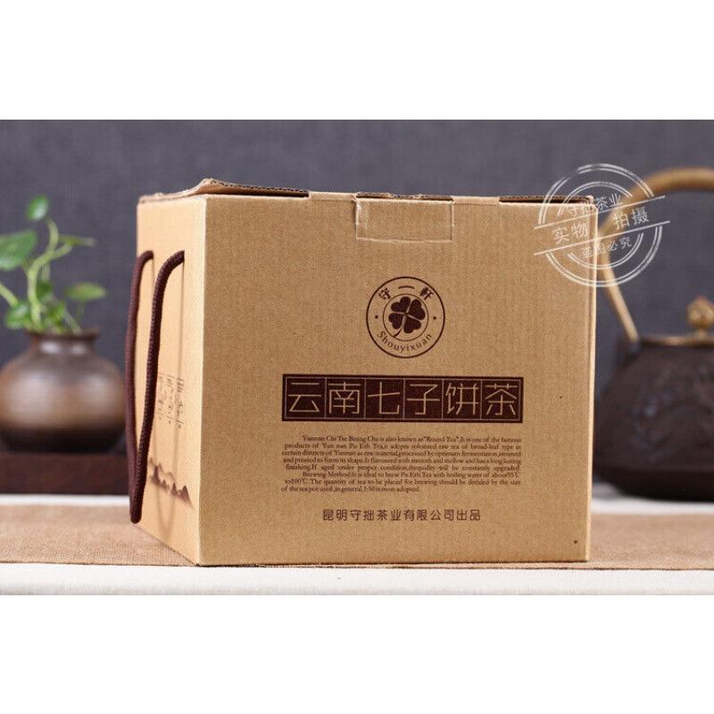 200 г Юньнань Пуэр Тонкие пирожные Цзяо Му Сян Пирожные Чай Пуэр Спелый чай Фей Пирожные