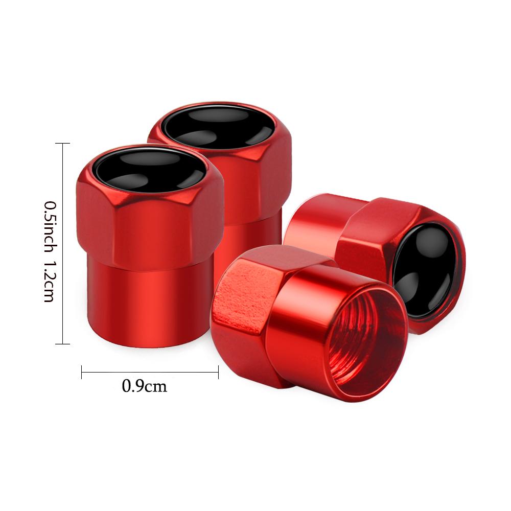 NADH5 4PCS Car Tire Valve Cover Tire Stem Cover Dust Cover Accessories For Skoda Kodiaq Octavia 2 3 Yeti Karoq Rapid Fabia Kamiq a7 A5