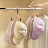 5Pcs Carbon Steel Closet Hat Hanger Space Saving Baseball Cap Hanger Hat Storage Hook  Wardrobe