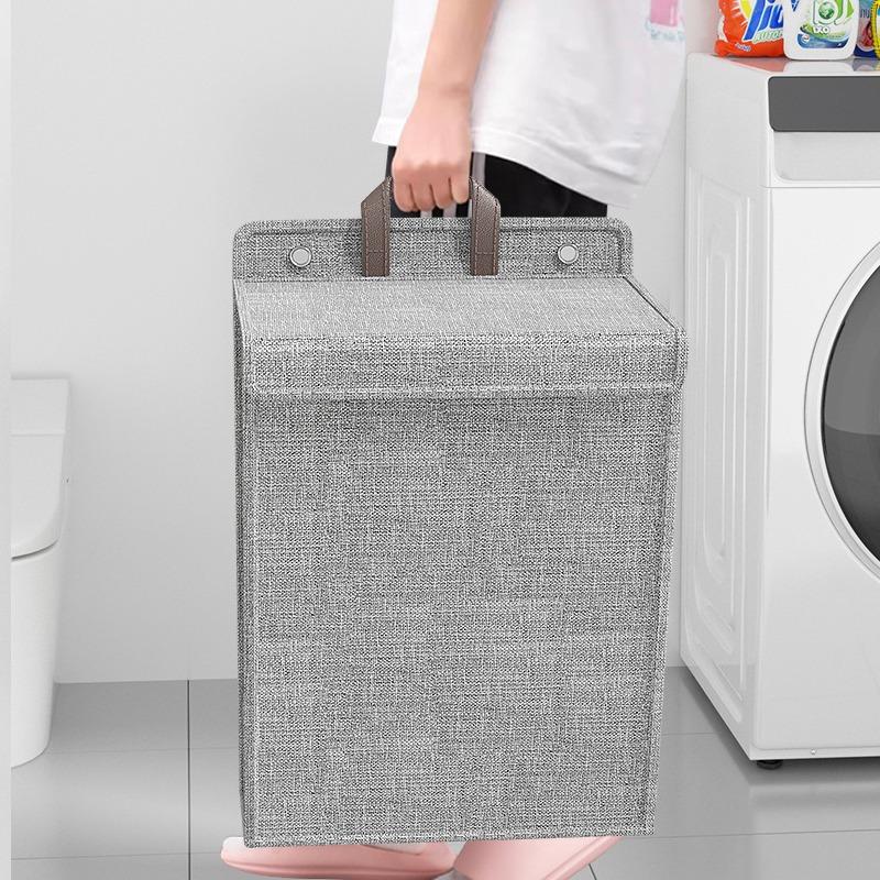 Collapsible Hanging Laundry Basket Wall Mounted Laundry Storage Basket