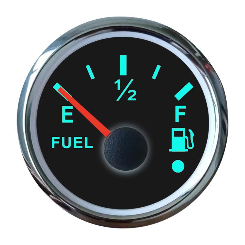 Универсальный 52 мм 12/24 В указатель уровня топлива со светодиодным дисплеем для автомобиля, дома на колесах, яхты, моторной лодки - Стрелочный индикатор уровня масла