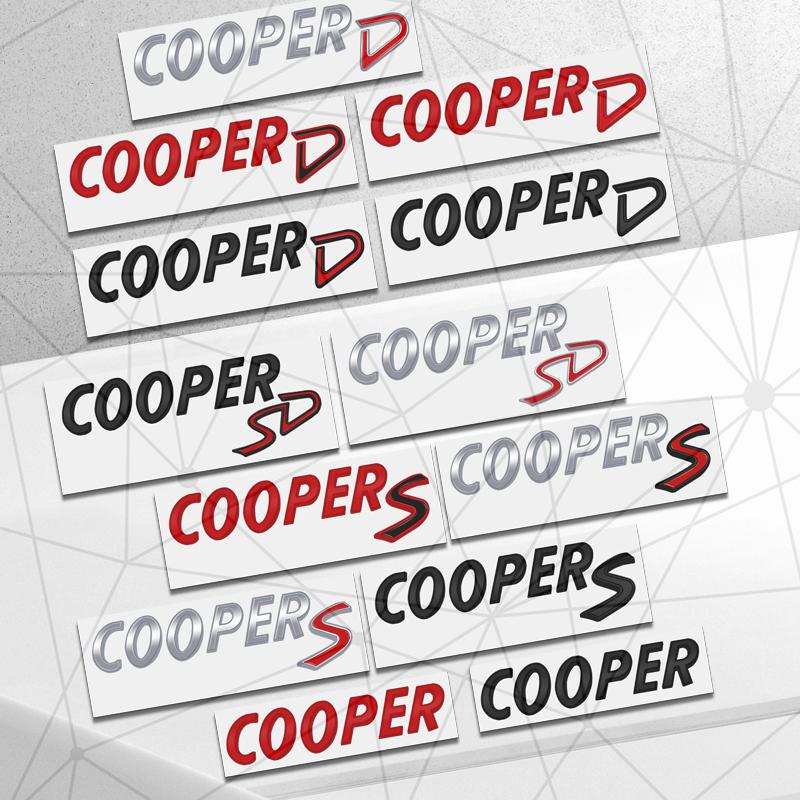 3D Авто Металлическая Наклейка Логотип Значок Cooper S SD на Задний Багажник Автомобиля Декор для Cooper ONE Clubman Paceman JCW R56 R58 R59 F60