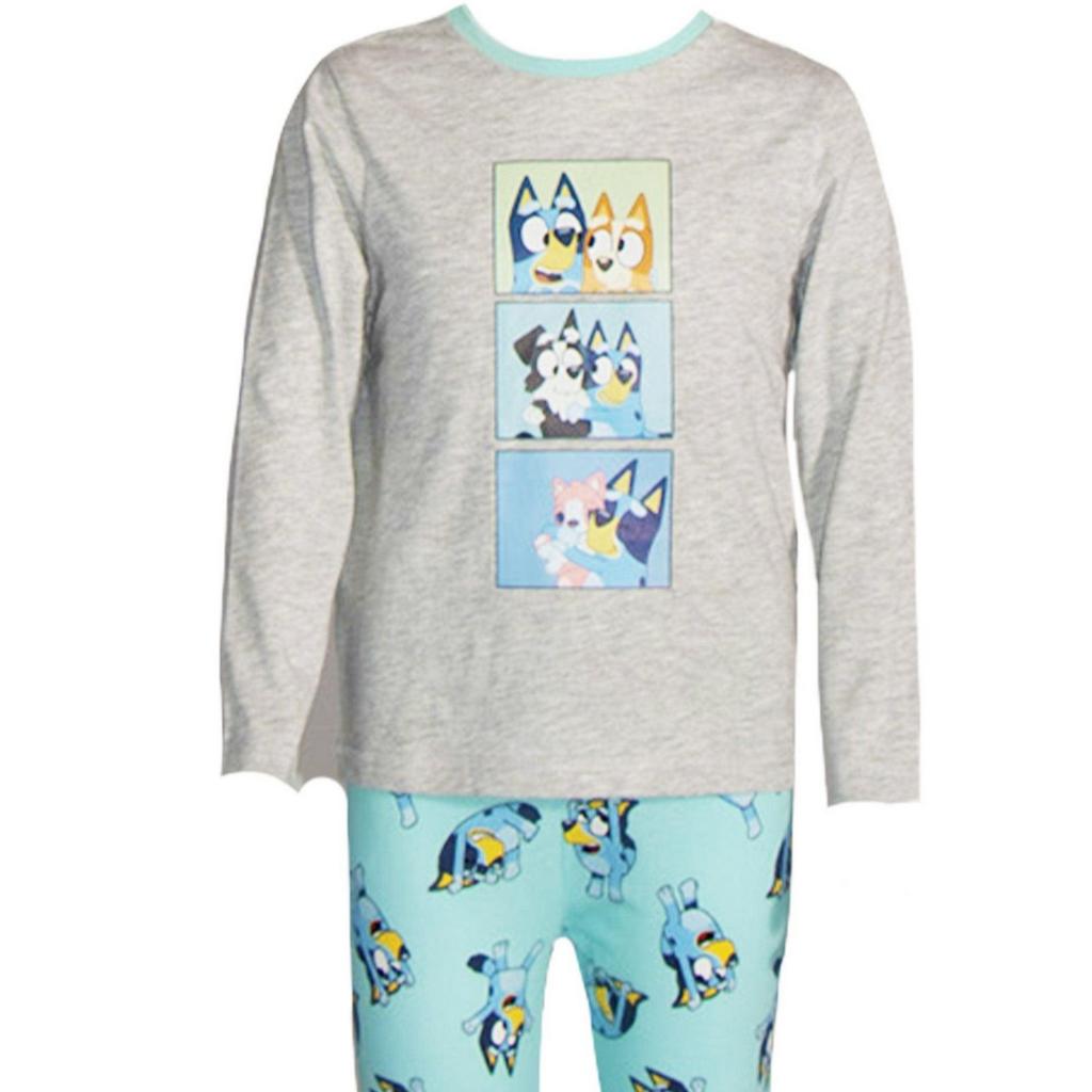 Bluey Childrens/Kids Characters Long Pajamas Set