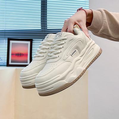 Маленькие белые туфли женские 2025 новая весна студенческие корейская версия универсальные повседневные ins трендовые туфли платформа модные кеды ZS261