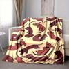 1pc Dachshund Bowtie Lightweight Flannel Blanket, Comfortable and Warm Blanket, for Office and Camping Sofa Bed, Livingroom160