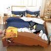 Cartoon T-Tom Mouse and Cat Bedding Set J-Jerry Duvet Cover Bed Set Quilt Cover Pillowcase Comforter king Queen Size Boys Gift