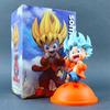 В наличии Dragon Ball Модный Стиль Милая Фигурка Сон Гоку Высота 14 см Кавайи Аниме Украшение Настольные Украшения