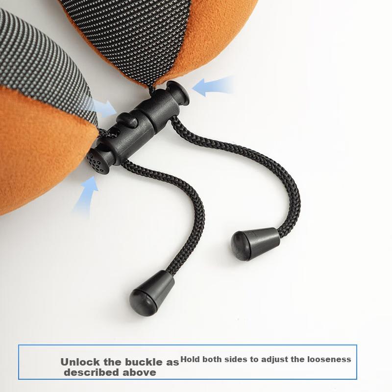 Jiubai U-Shaped Travel Neck Pillow, Memory Foam Car Headrest Cushion for Napping, Airplane And High-Speed Rail Use