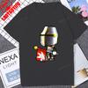 Винтажные Пиксельные Игровые Стиль MapleStory Кавайные Печатные Футболки Корейский Стиль Друг Персонализировать Мужская Футболка Хлопок Y2K Одежда Отаку