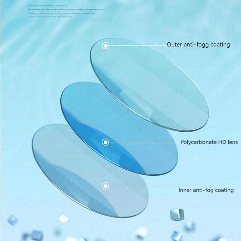 Очки для плавания для взрослых для мужчин и женщин, водонепроницаемые, противотуманные, HD, с плоским зеркалом, очки для плавания, регулируемые силиконовые очки для плавания и дайвинга