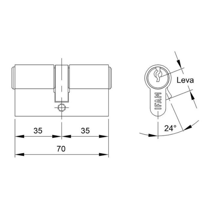Cylindre F5s4040n Nickel 80mm