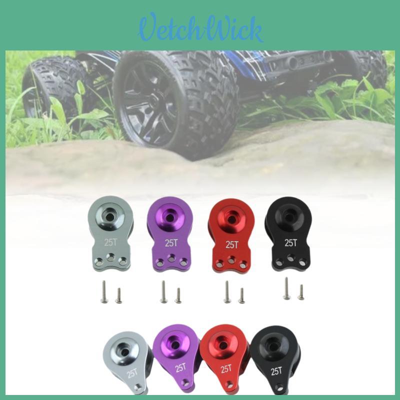 Premium Metal Adjustable Rc Servo Arm In Titanium Black Red And Purple