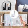 4pcs Multifunctional L-shaped Non Perforated Strong Hooks,clothes and Hats Storage Rack,toilet Paper Hooks,bathroom Towel Hooks