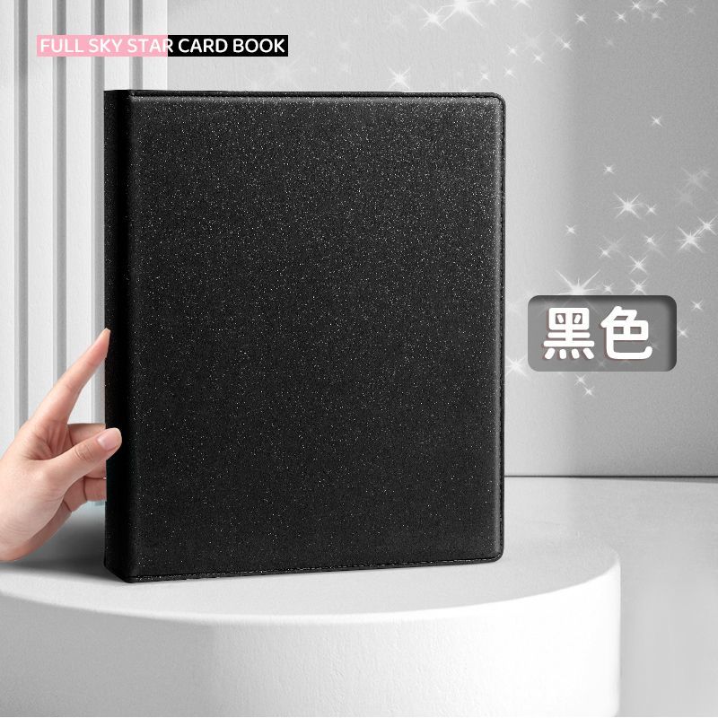 Sunwood Искрящийся PU Папка-регистратор A4/A5 Kpop Коллекционный альбом для фотокарточек Большой держатель для карт Макарон PU Кожаный Альбом для фото айдолов